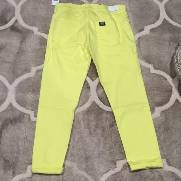 NWT yellow Buffalo cropped pants/jeans - Picture 5 of 7